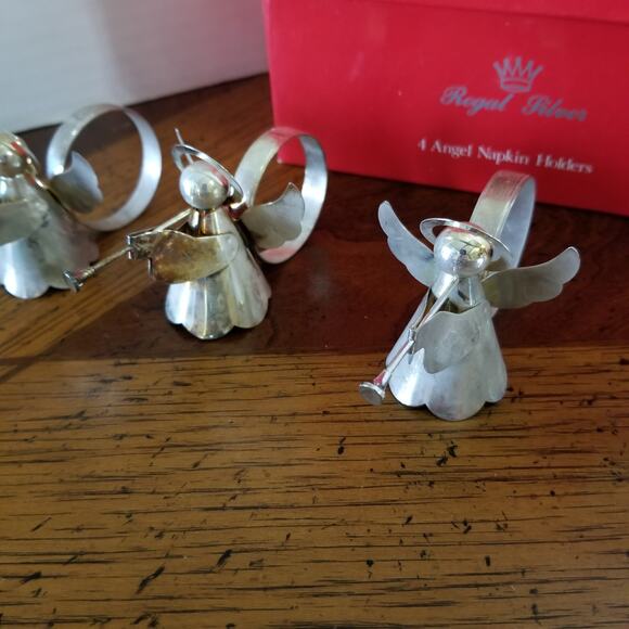 Twelve Regal silver plated style 8516.1 angel napkin holders - Picture 4 of 16